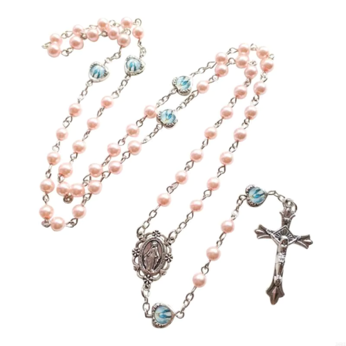 Chapelet Catholique Perles Roses – Dévotion, Sérénité et Protection Spirituelle