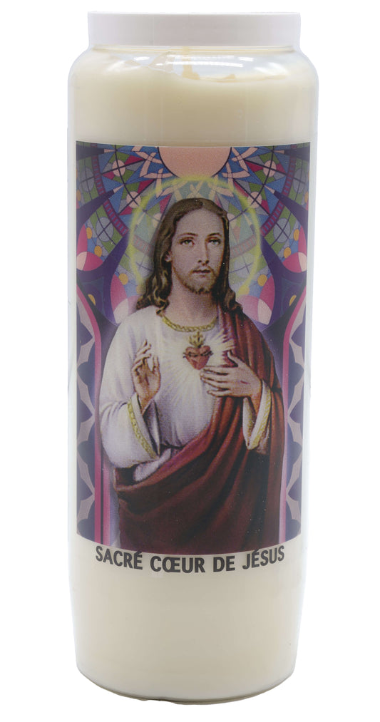 Neuvaine Sacré-Cœur de Jésus – Bougie 9 jours avec prière