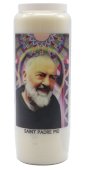 Neuvaine Padre Pio  Bougie 9 jours avec prière
